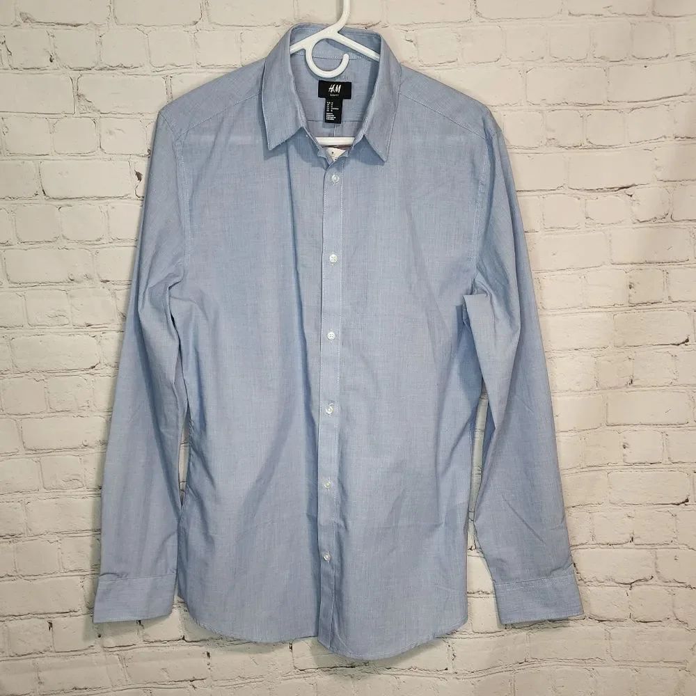 Men's H&M "Slim Fit" longsleeve button-down shirt, size M